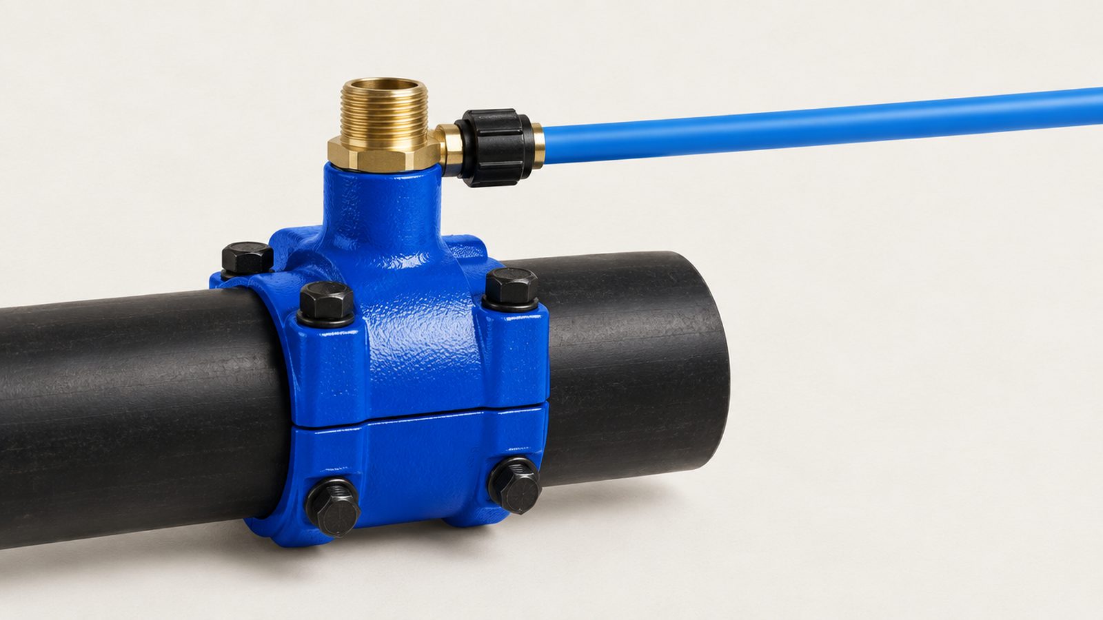 Tapping saddles for PVC and PE: how to make a service connection without draining the network