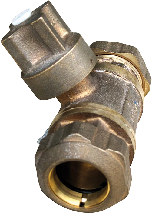 Bronze-Kugelhahn mit Steckmuffe für PE
